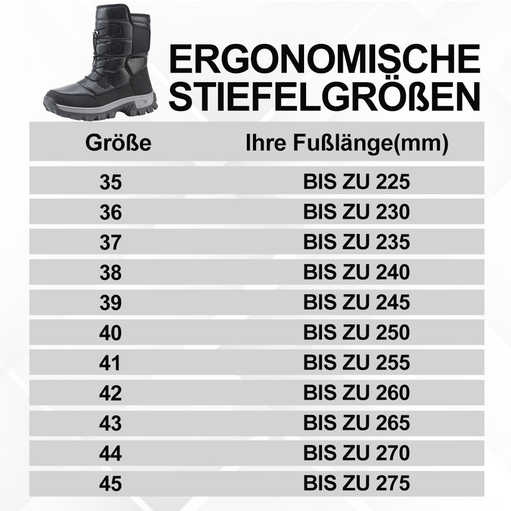 Damen Leichte Anti Rutsch Winterstiefel