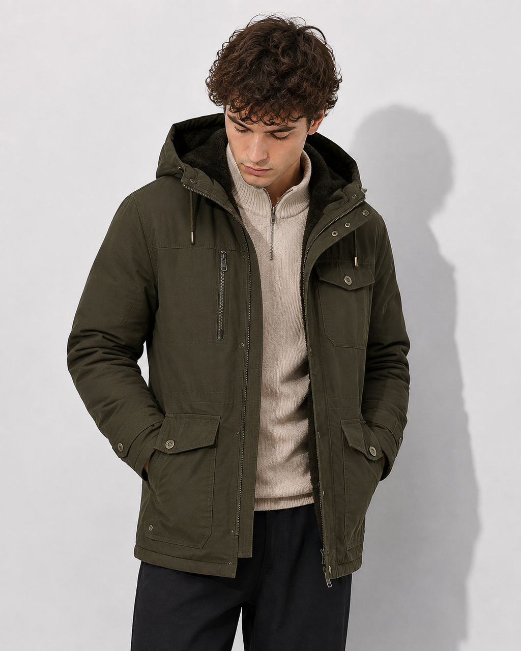 Benener | Elegante Baumwollgefütterte Winterjacke