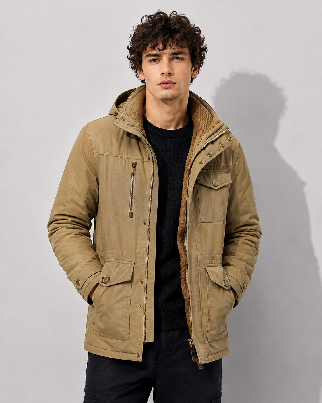 Benener | Elegante Baumwollgefütterte Winterjacke