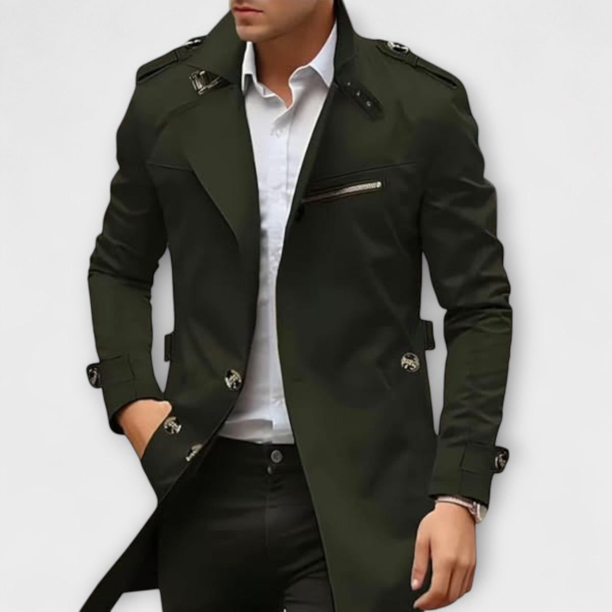 Jonelen | Klassischer Herren-Trenchcoat in Beige