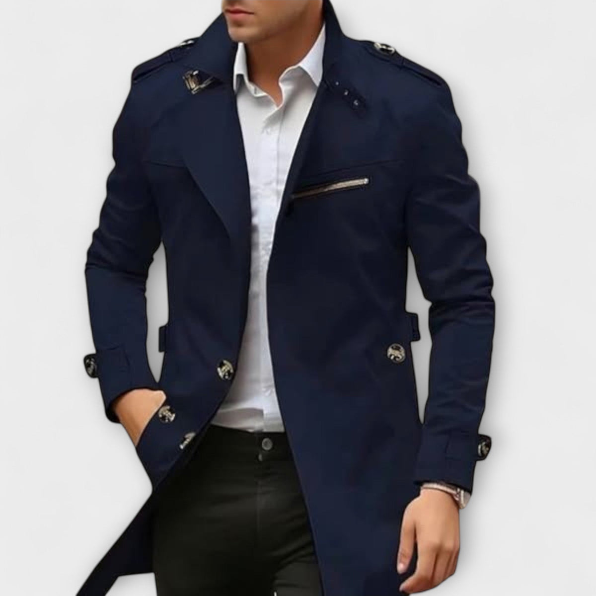 Jonelen | Klassischer Herren-Trenchcoat in Beige