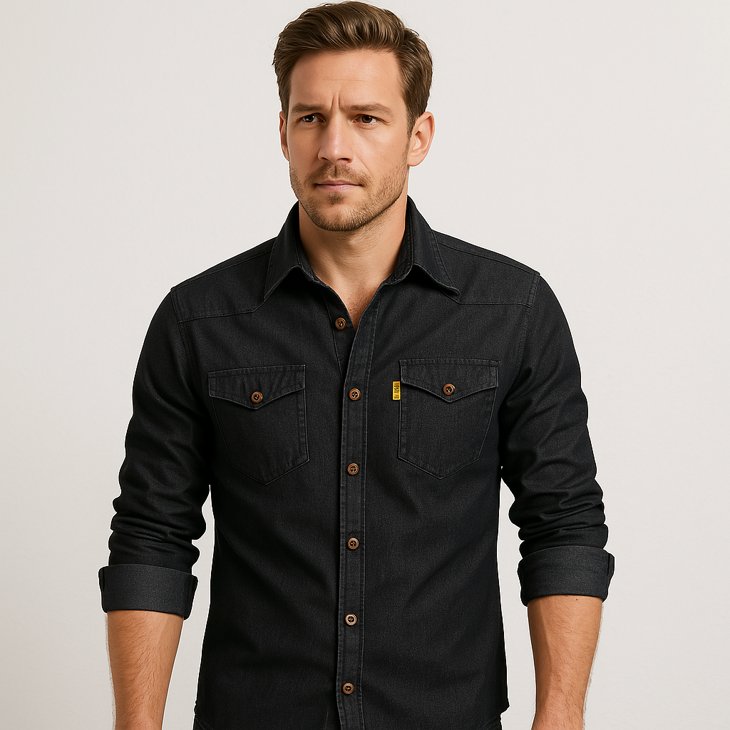 Feloner | Baumwoll Jeans Hemd
