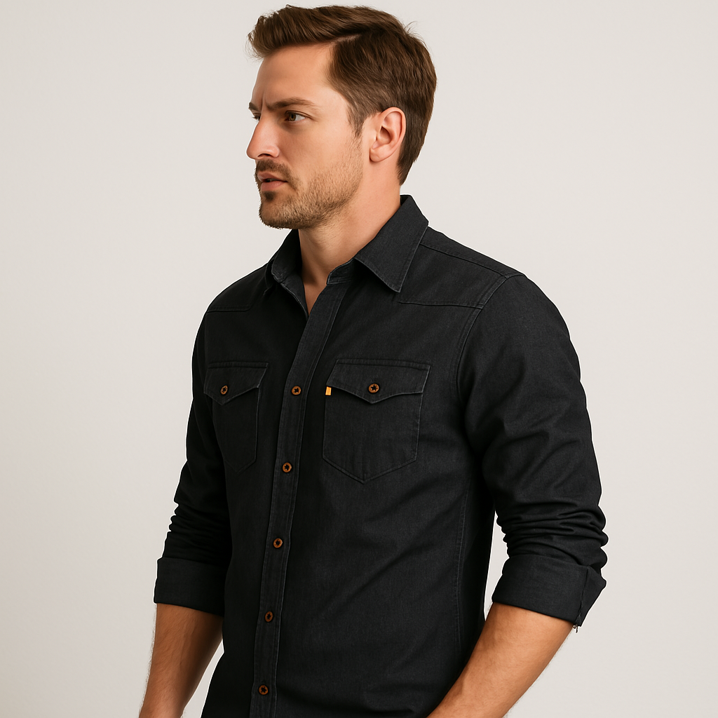 Feloner | Baumwoll Jeans Hemd
