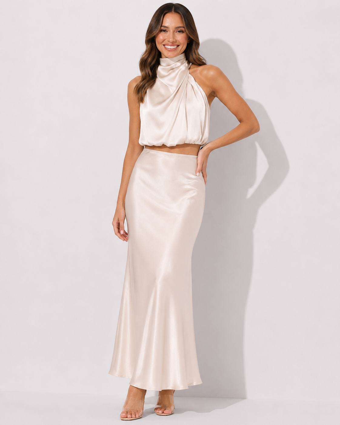 Clara™ Zweiteilige Satin-Kleid-Sets