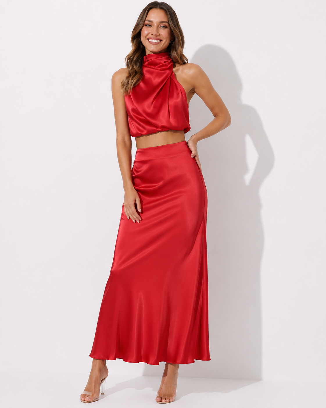 Clara™ Zweiteilige Satin-Kleid-Sets