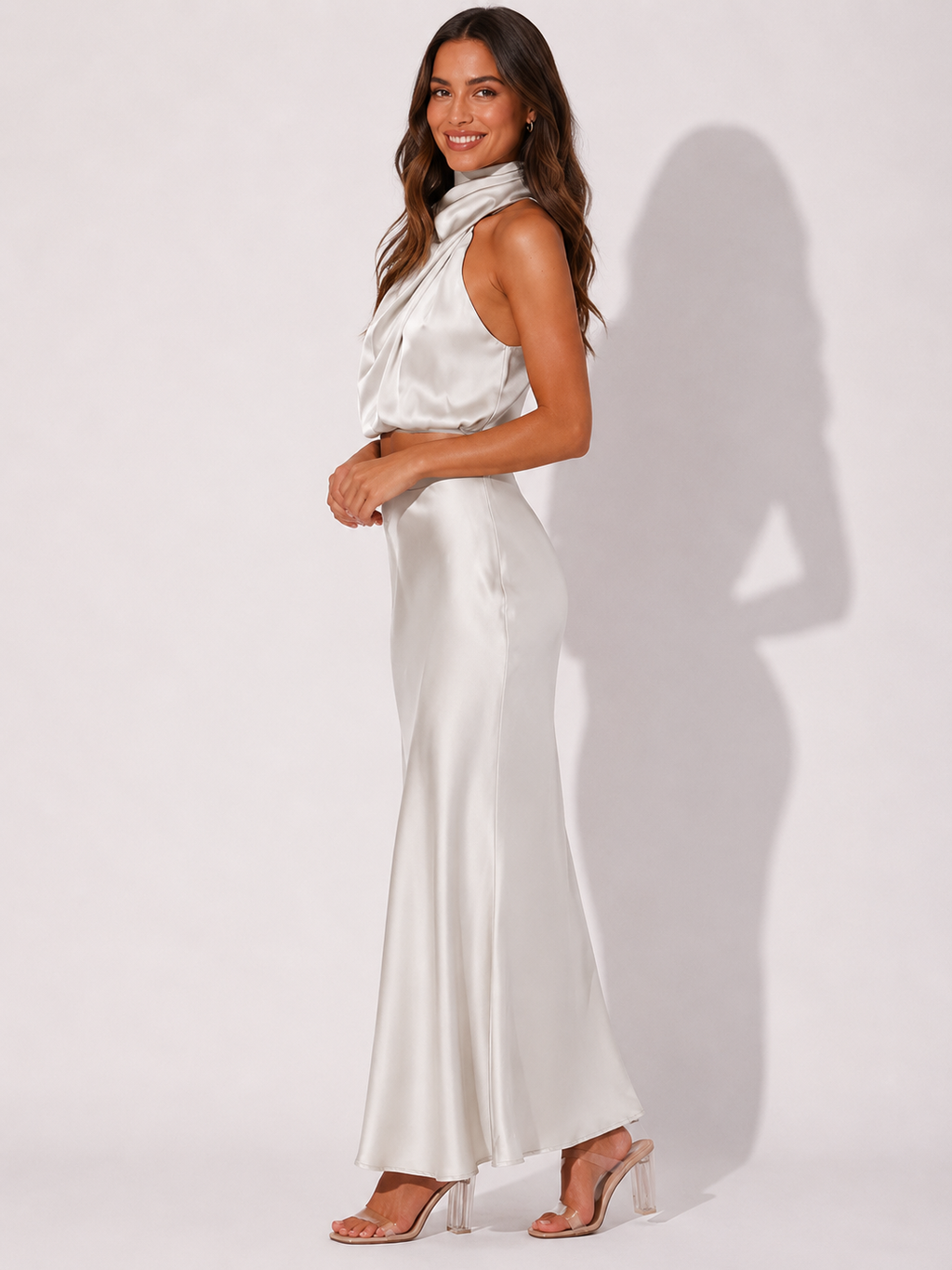 Clara™ Zweiteilige Satin-Kleid-Sets