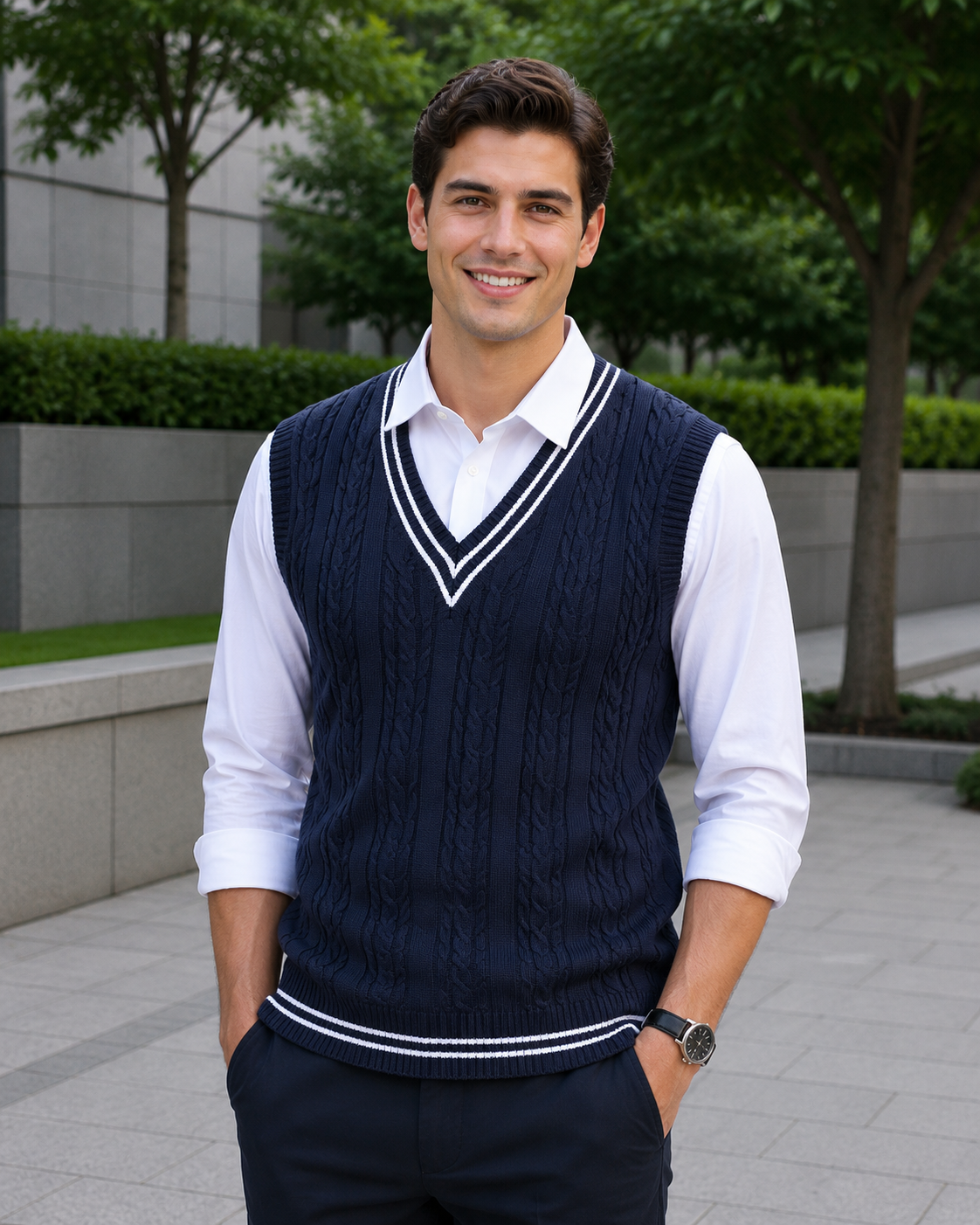 Duane™ Ärmelloser Strickpullover