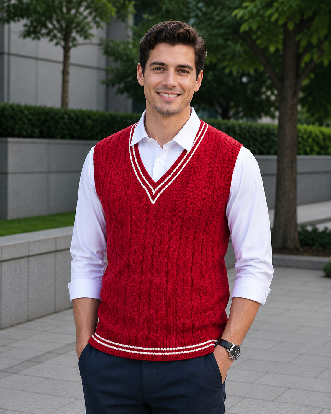 Duane™ Ärmelloser Strickpullover