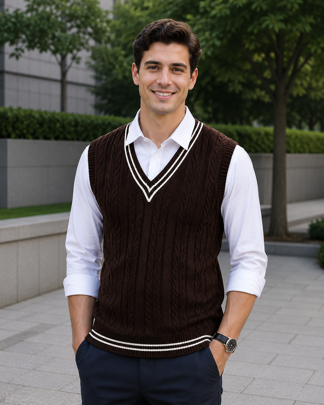 Duane™ Ärmelloser Strickpullover