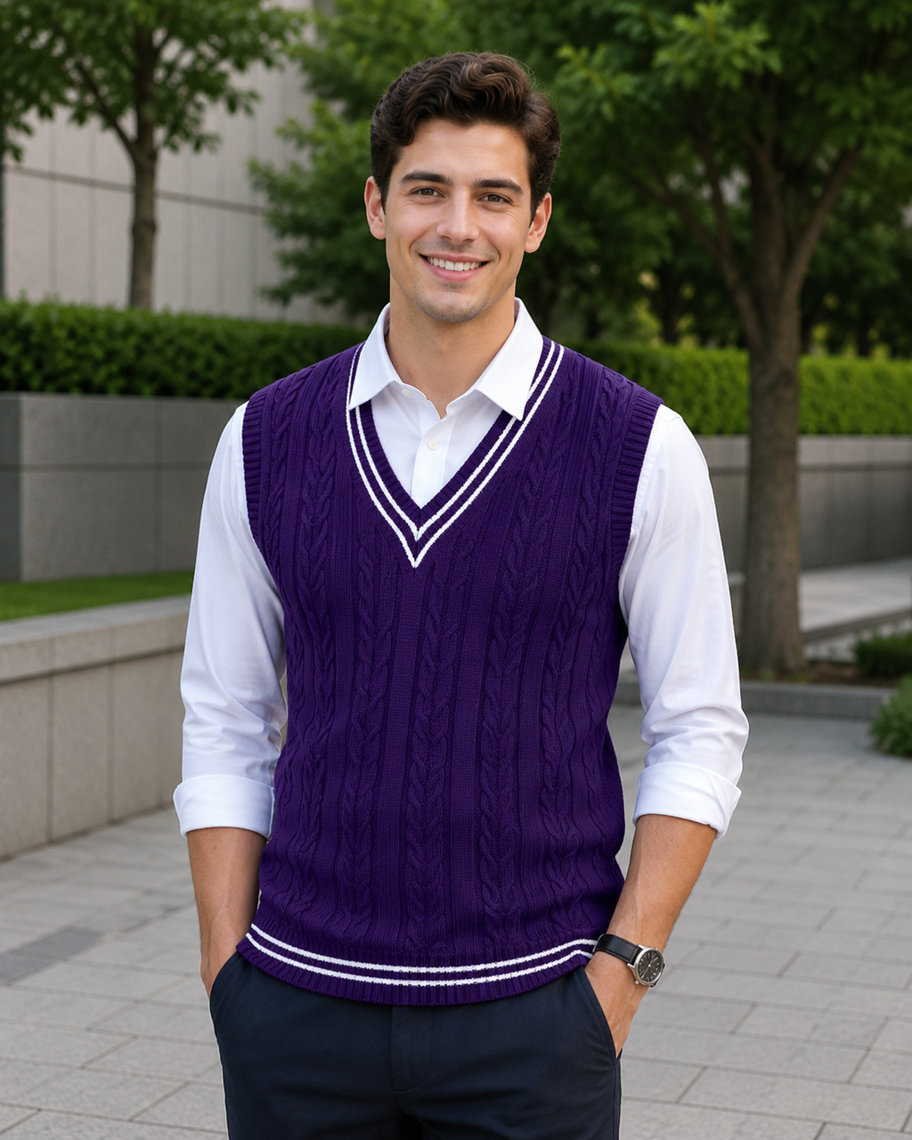 Duane™ Ärmelloser Strickpullover