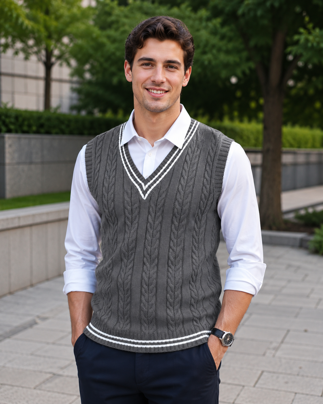 Duane™ Ärmelloser Strickpullover