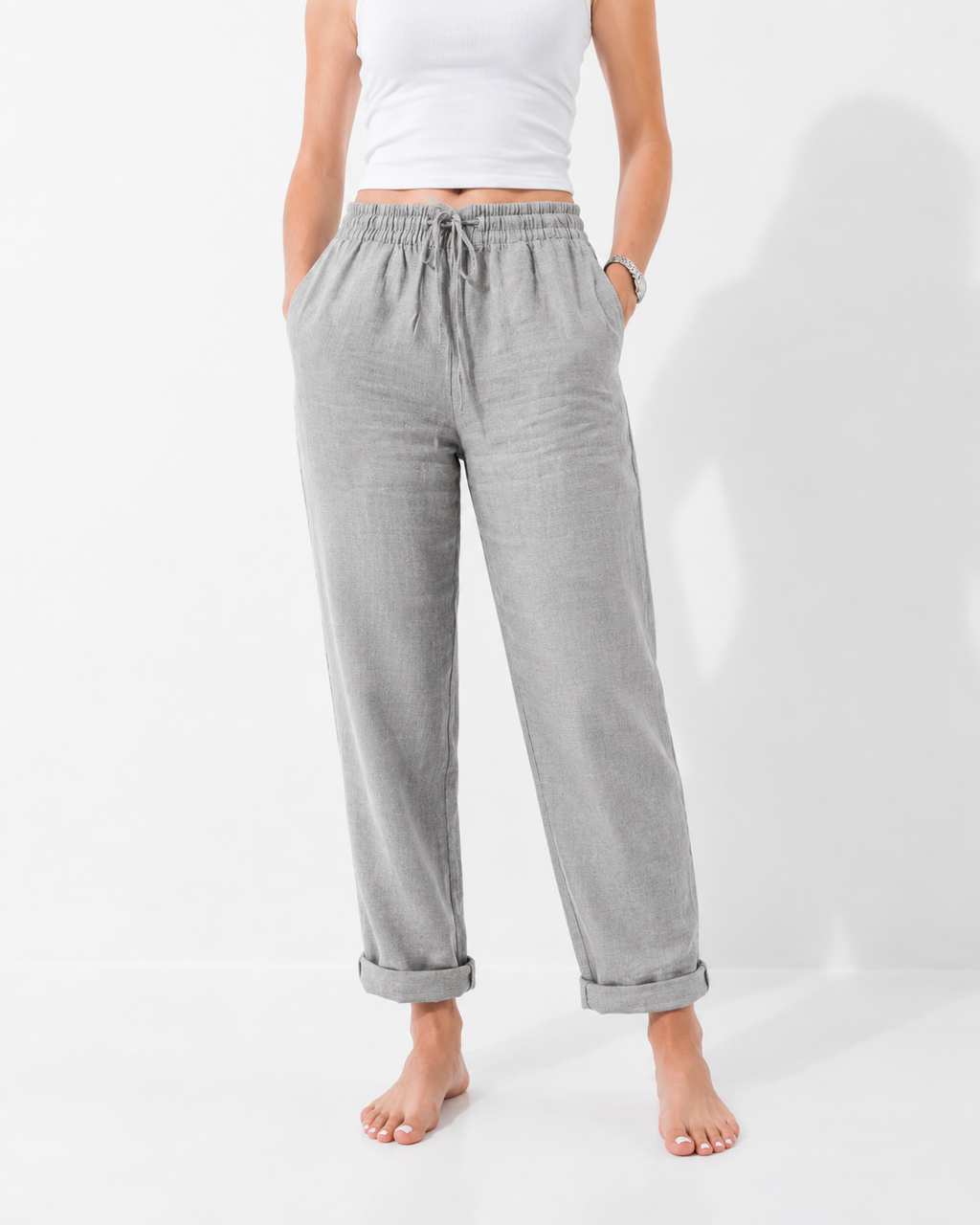 LIVIA | Luftige Leinenhose mit Stretch-Komfort