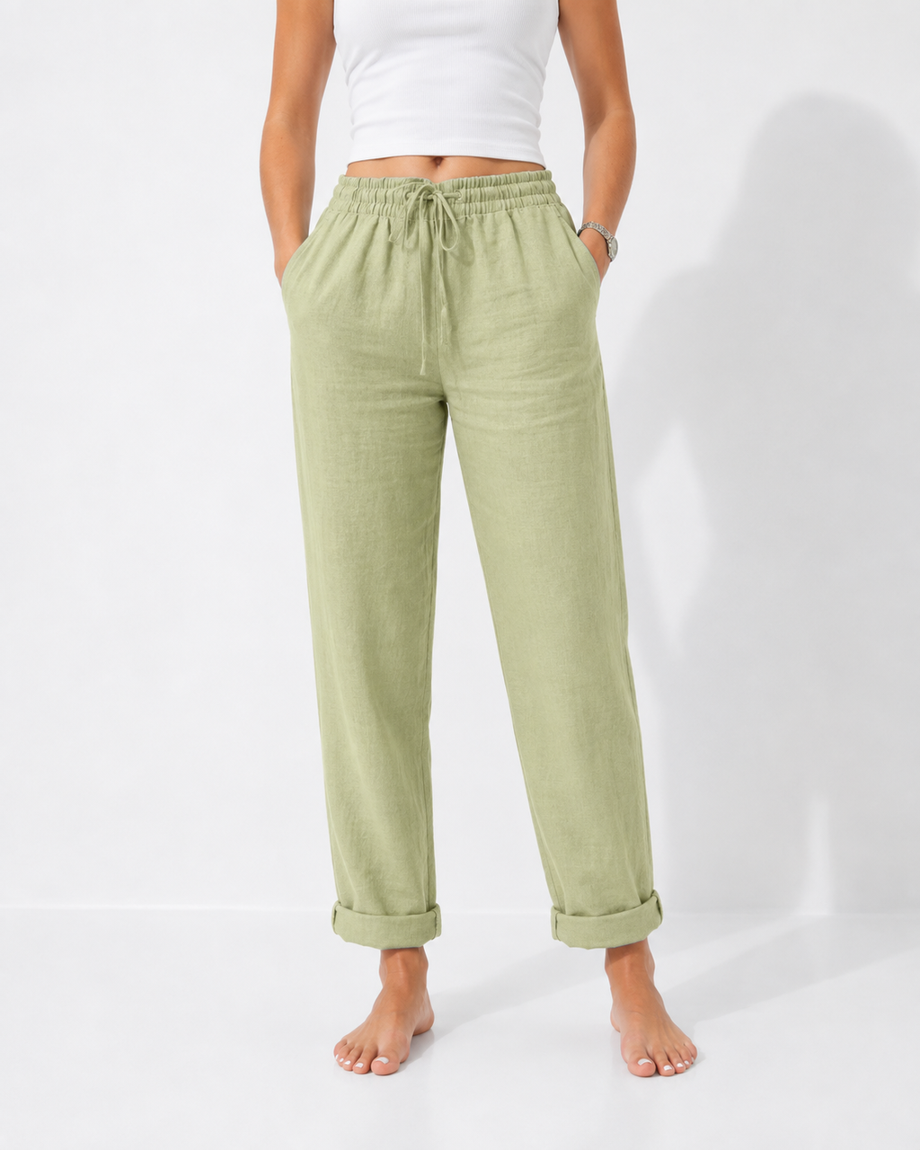 LIVIA | Luftige Leinenhose mit Stretch-Komfort