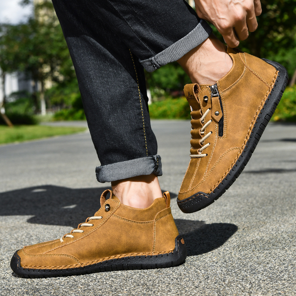 Mares | Nubukleder Schuhe mit Reißverschluss