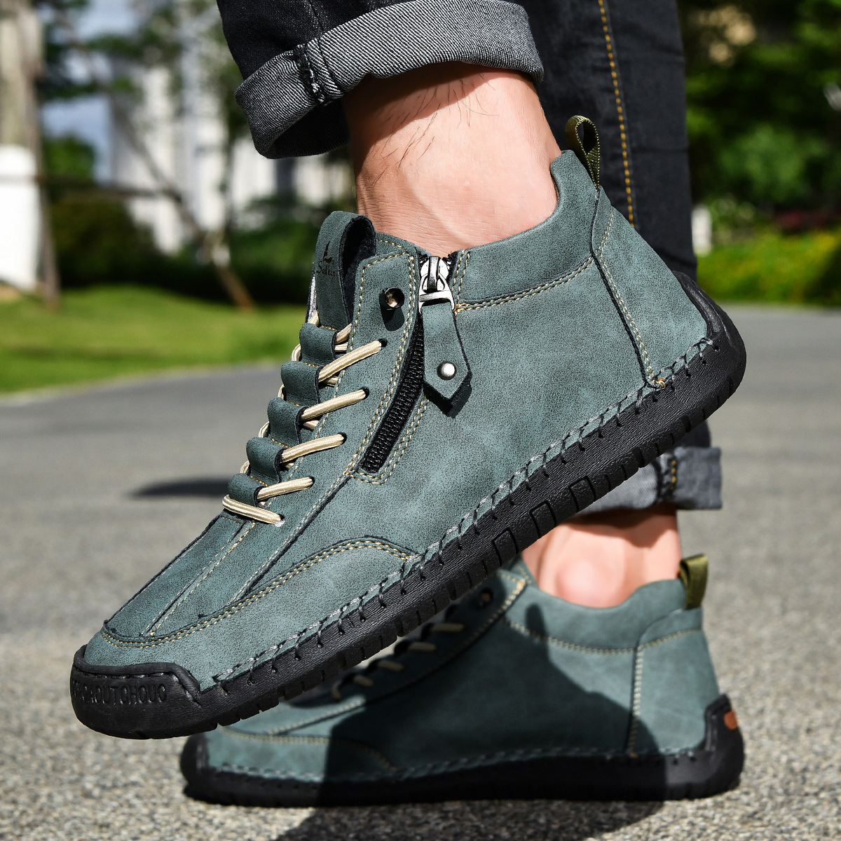 Mares | Nubukleder Schuhe mit Reißverschluss