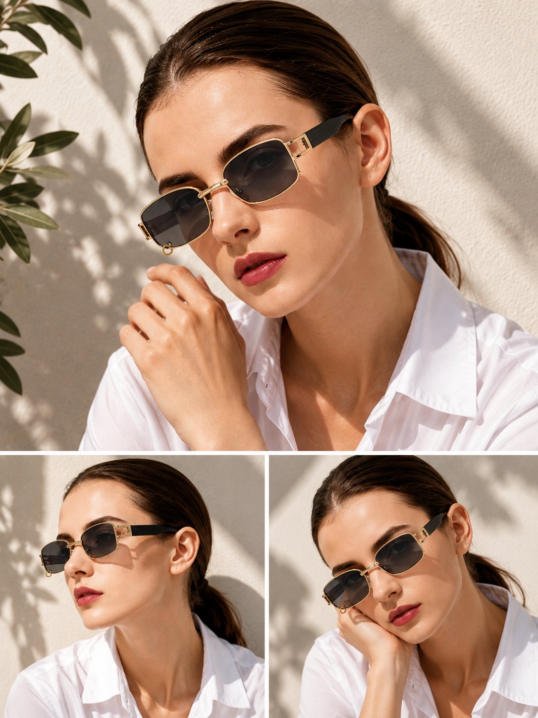 Soaine | Vintage Sonnenbrille mit ovaler Form