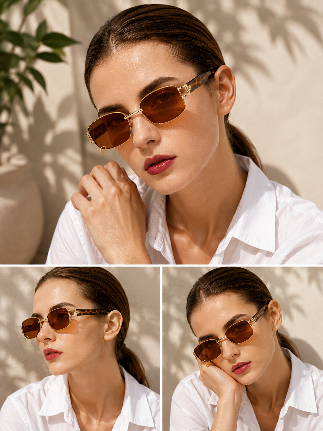 Soaine | Vintage Sonnenbrille mit ovaler Form