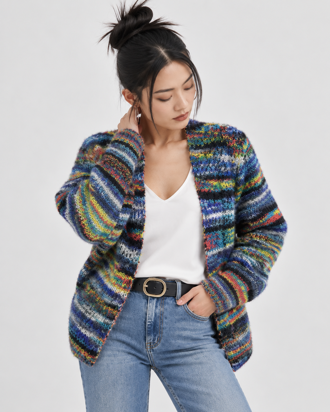 Esme | Mehrfarbiger Cardigan