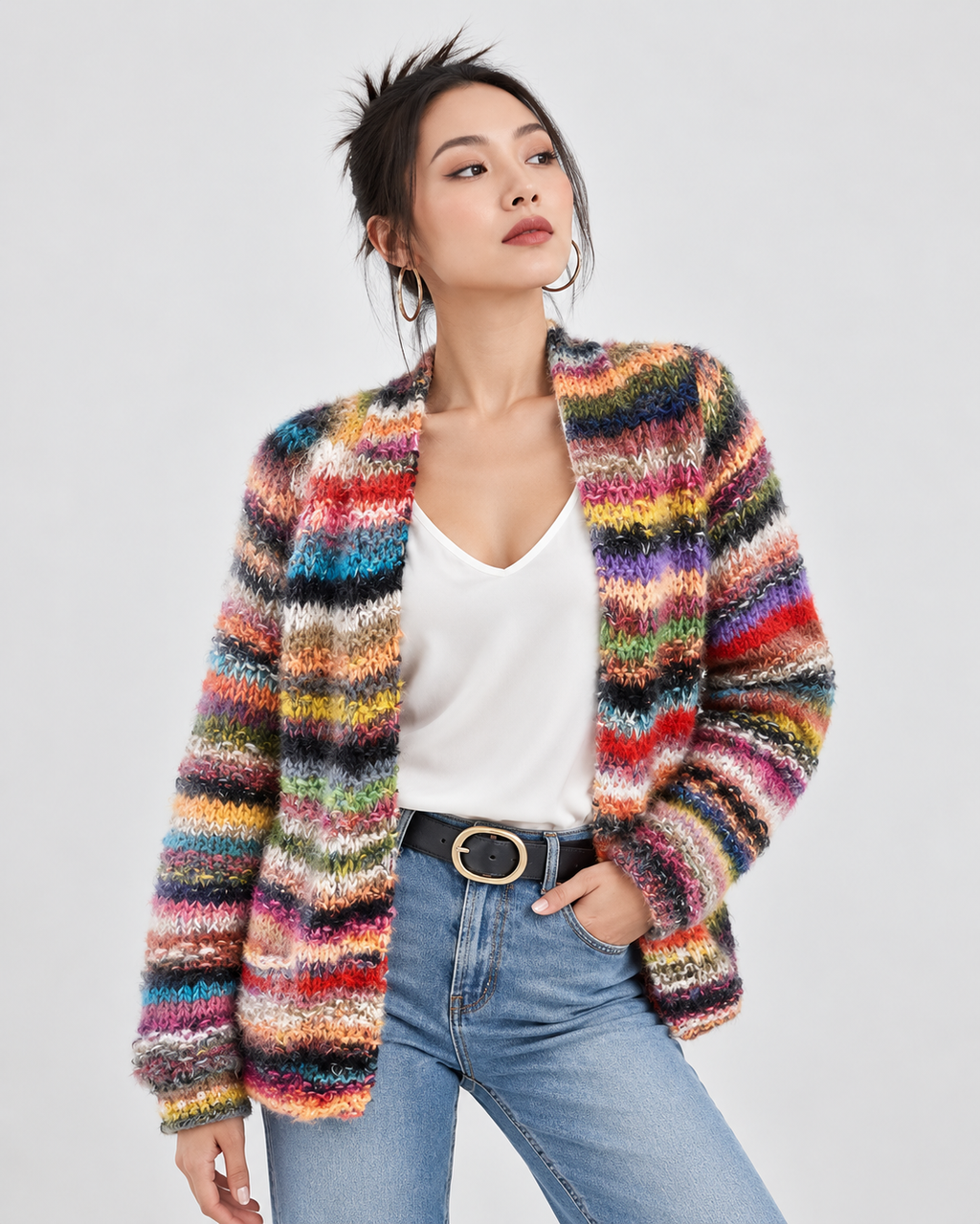Esme | Mehrfarbiger Cardigan