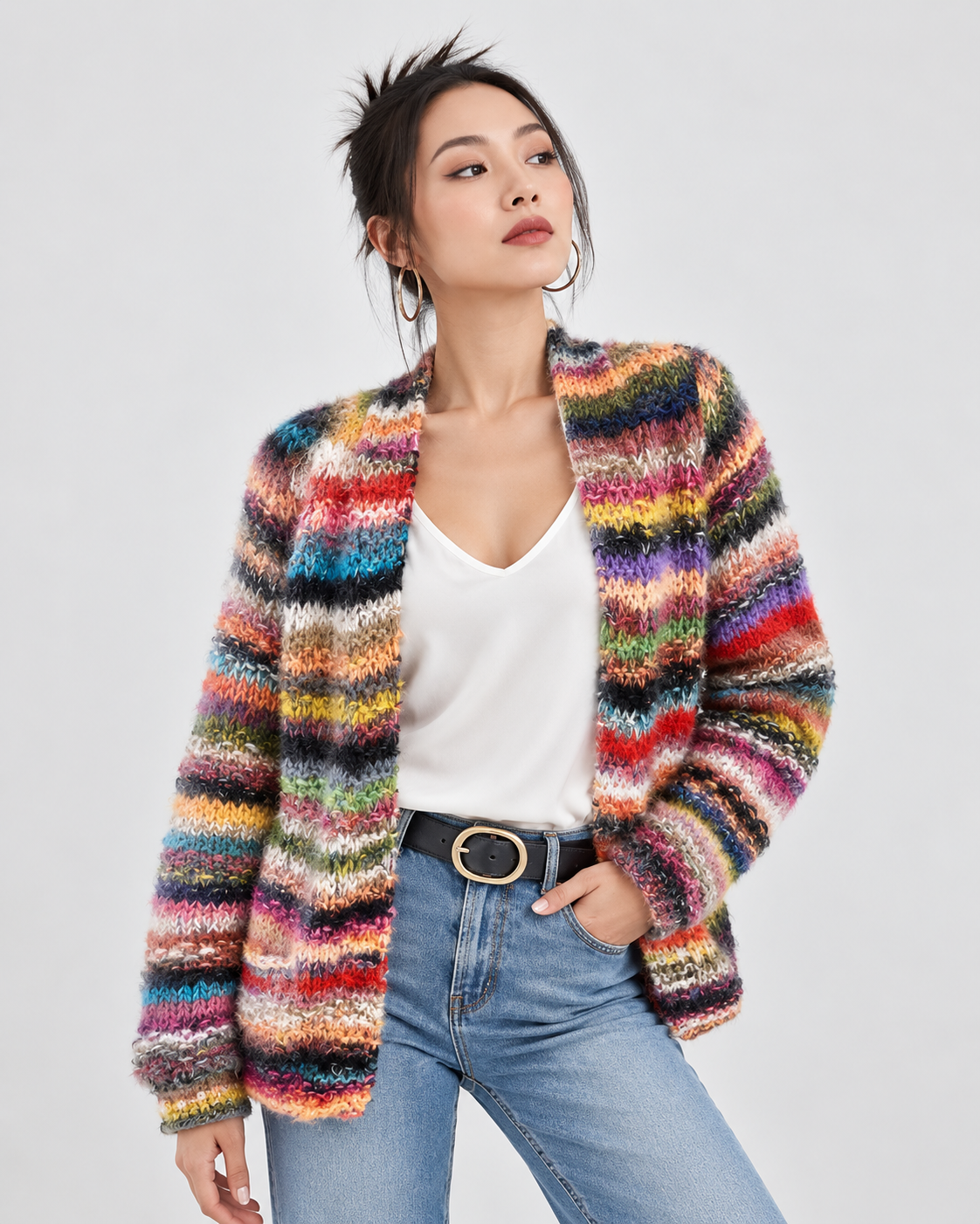 Esme | Mehrfarbiger Cardigan