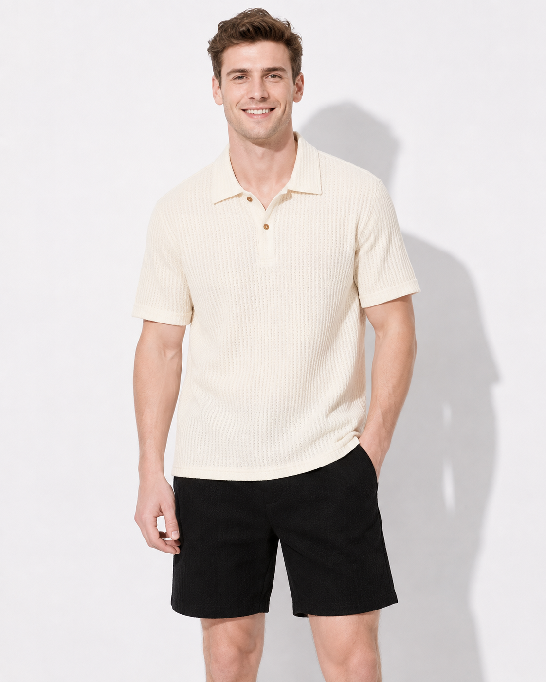 Feinton Herren Polo-Shirt