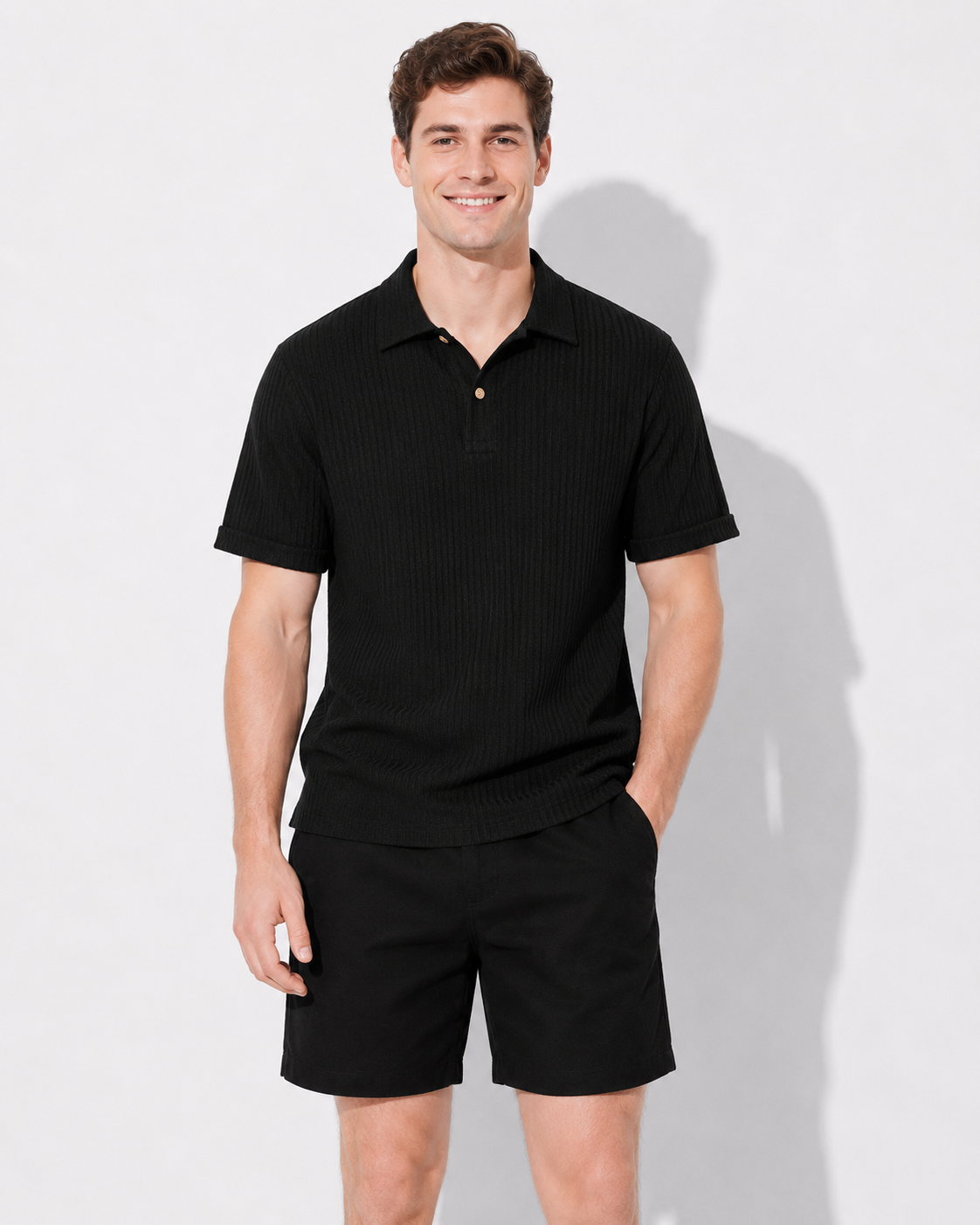 Feinton Herren Polo-Shirt