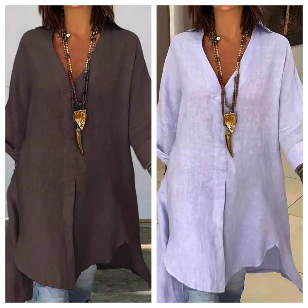 Lulaella | Longshirt Hemd im Oversize Look