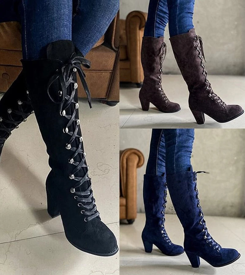 Asmita Schnürstiefel Aus Kunstleder
