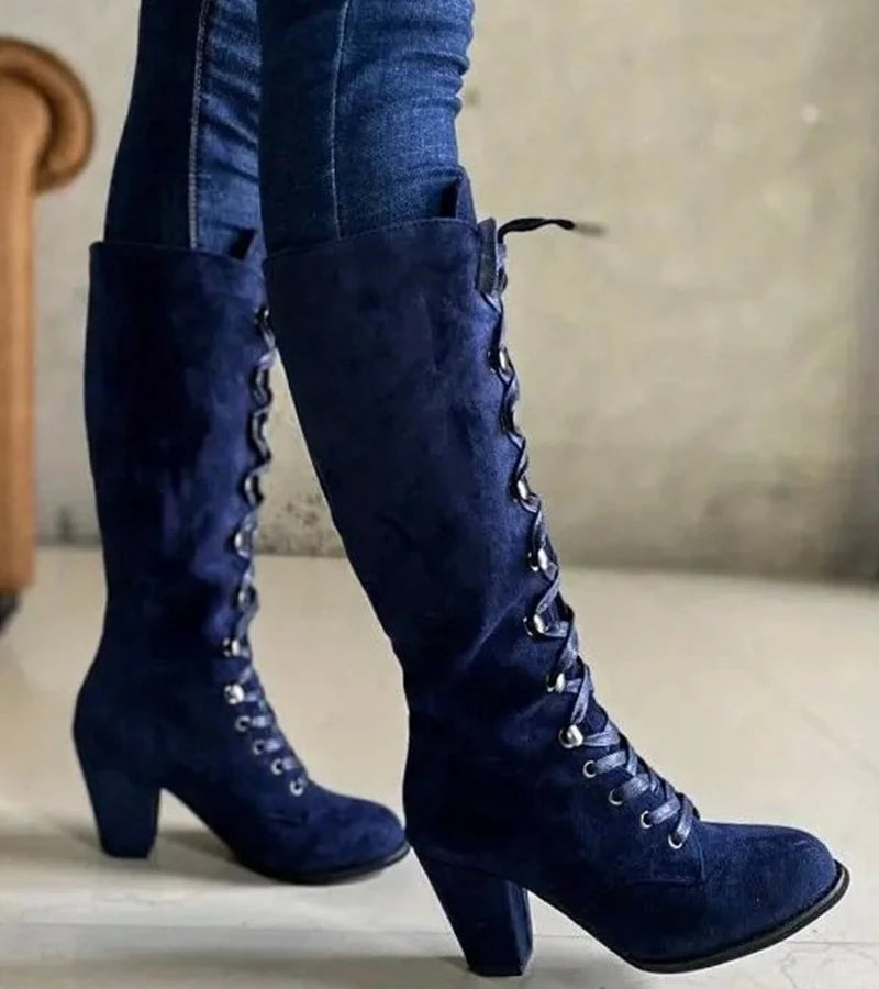 Asmita Schnürstiefel Aus Kunstleder