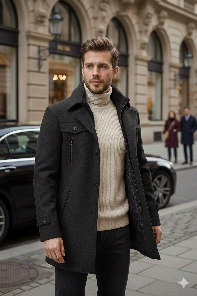 Gabelan | Luxuriöser Wollmantel