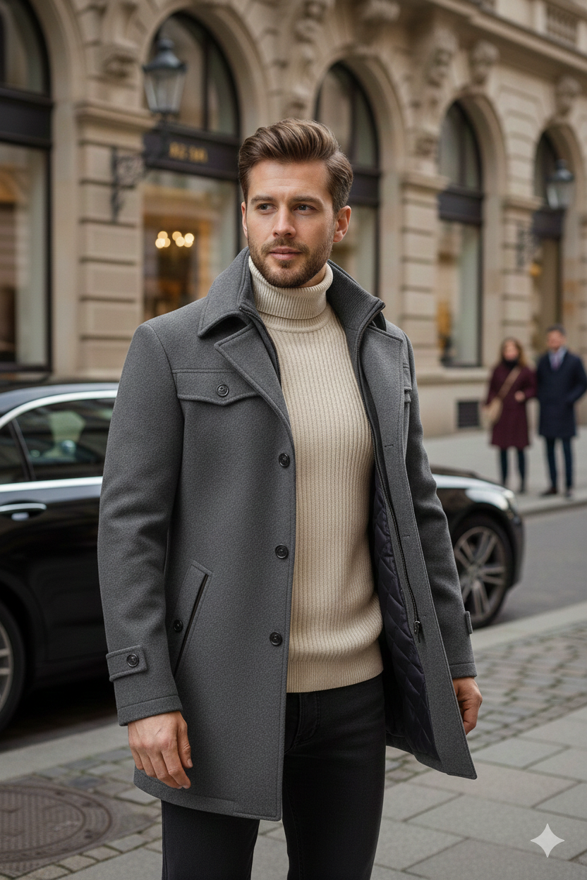 Gabelan | Luxuriöser Wollmantel