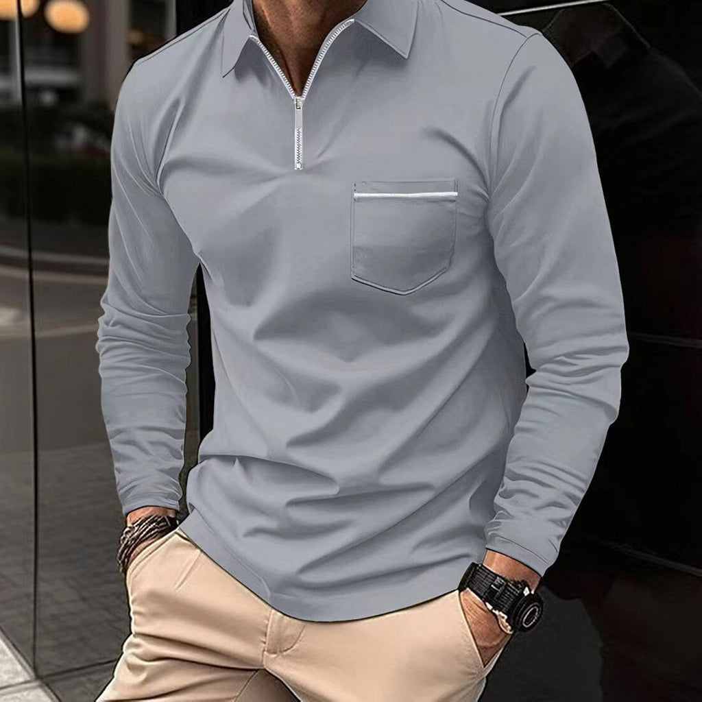Samelen | Formgefühl Langarm Polo-Shirt