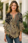 Naaina | Elegante Bluse mit xMustern