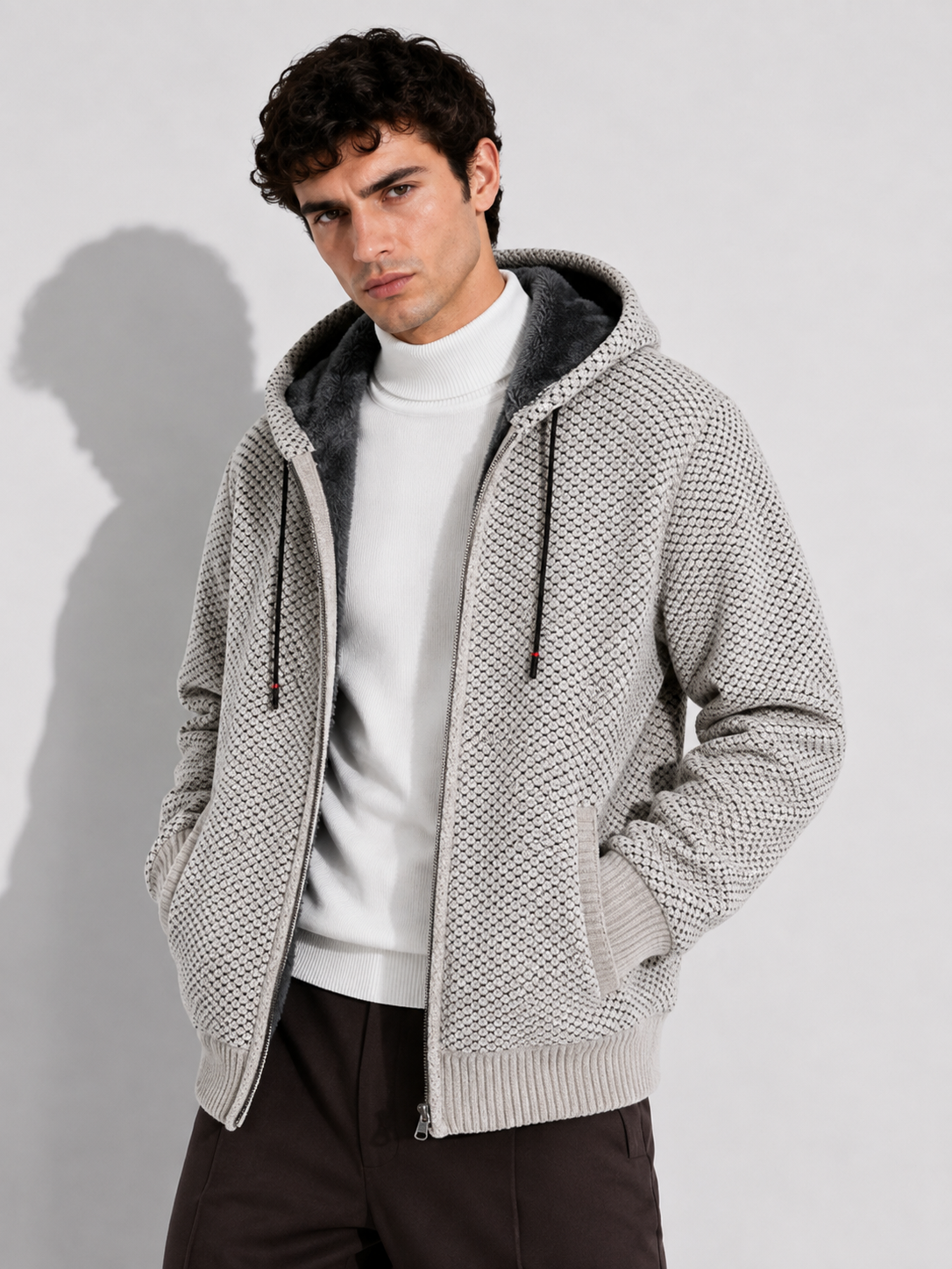 Isaano | Werner™ Stilvoller Strick-Hoodie