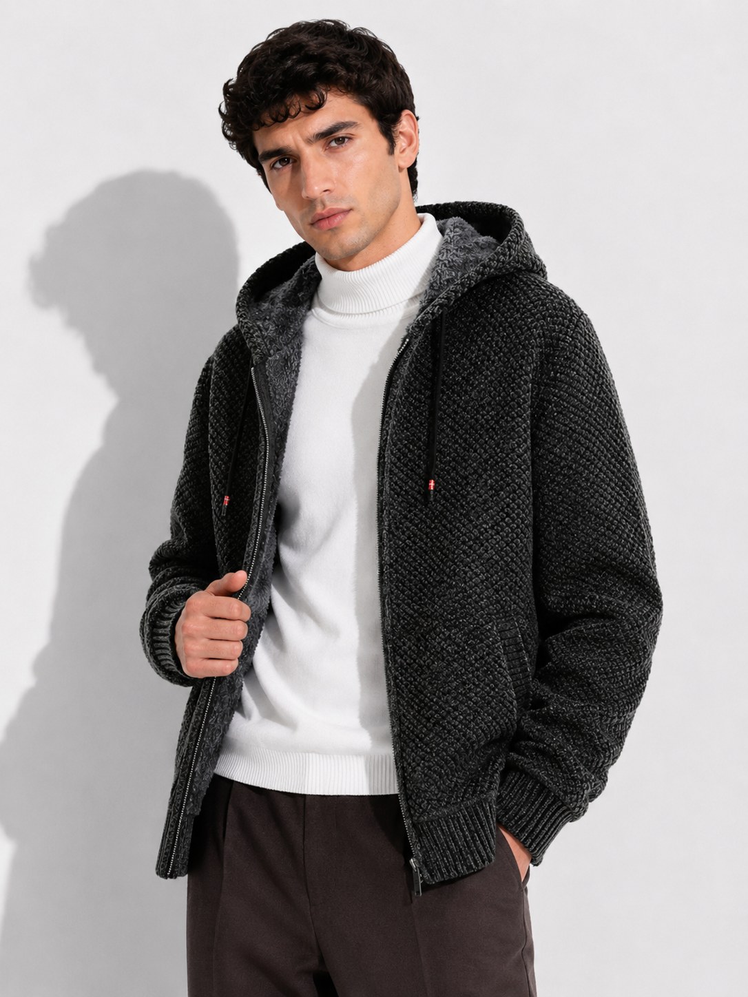 Isaano | Werner™ Stilvoller Strick-Hoodie