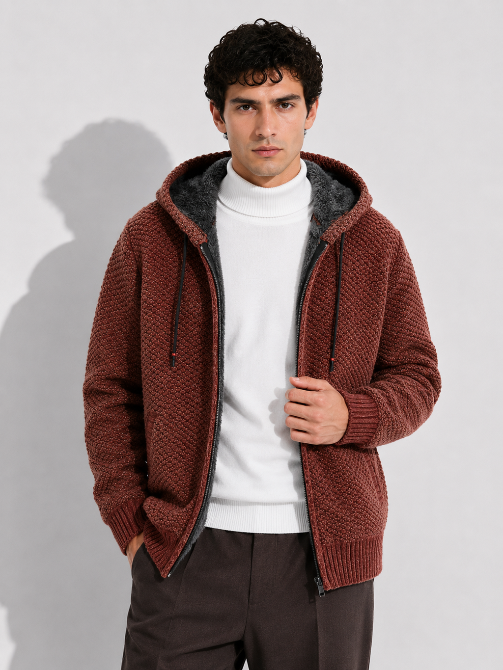 Isaano | Werner™ Stilvoller Strick-Hoodie