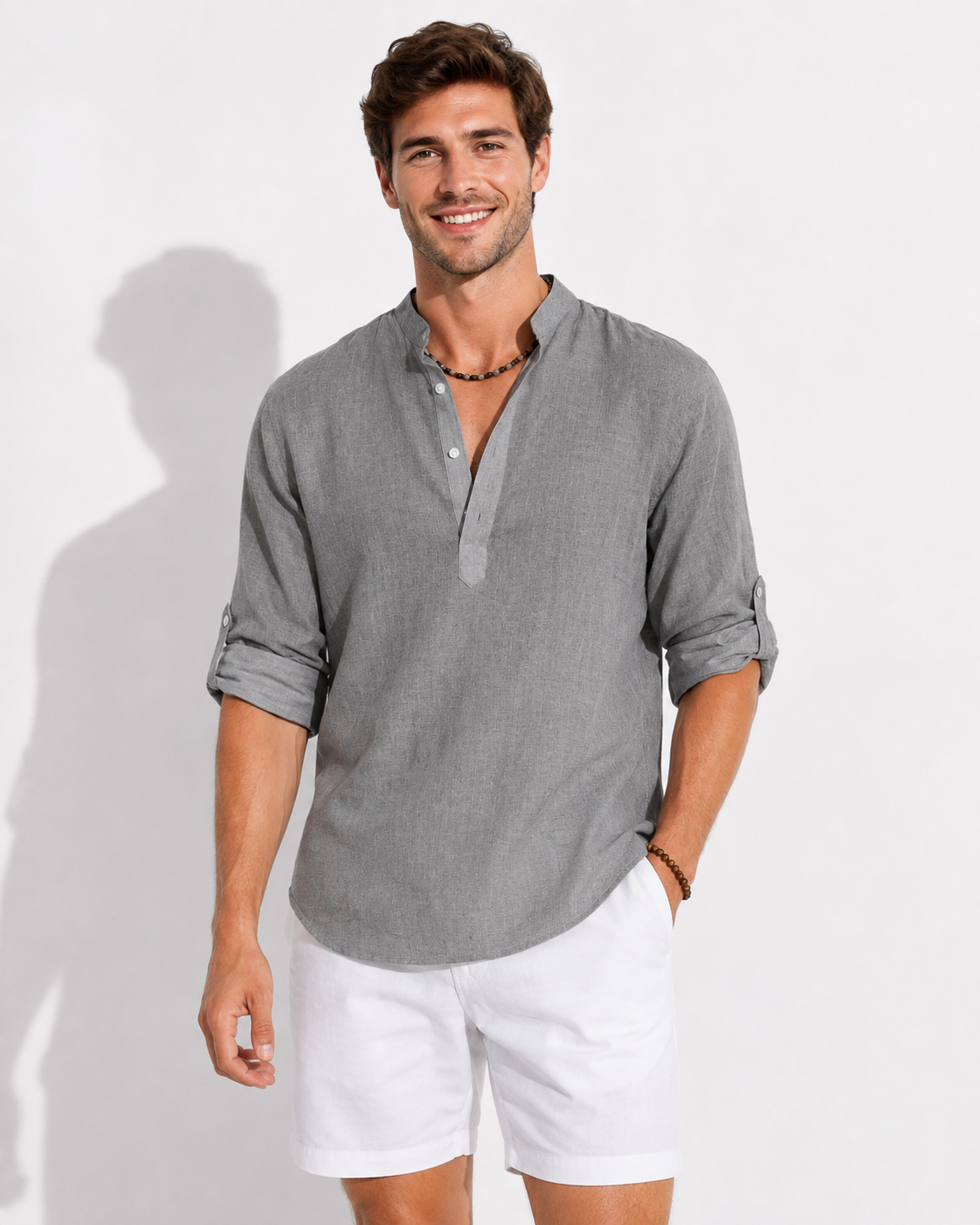 Leinenklar Herren Langarmshirt
