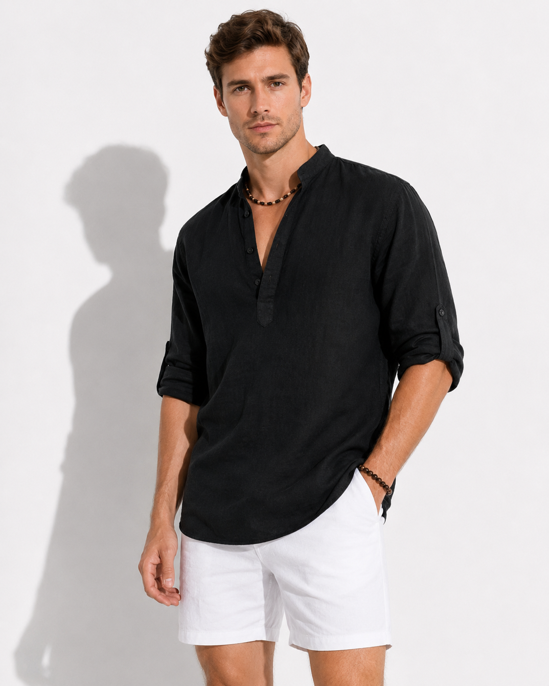 Leinenklar Herren Langarmshirt