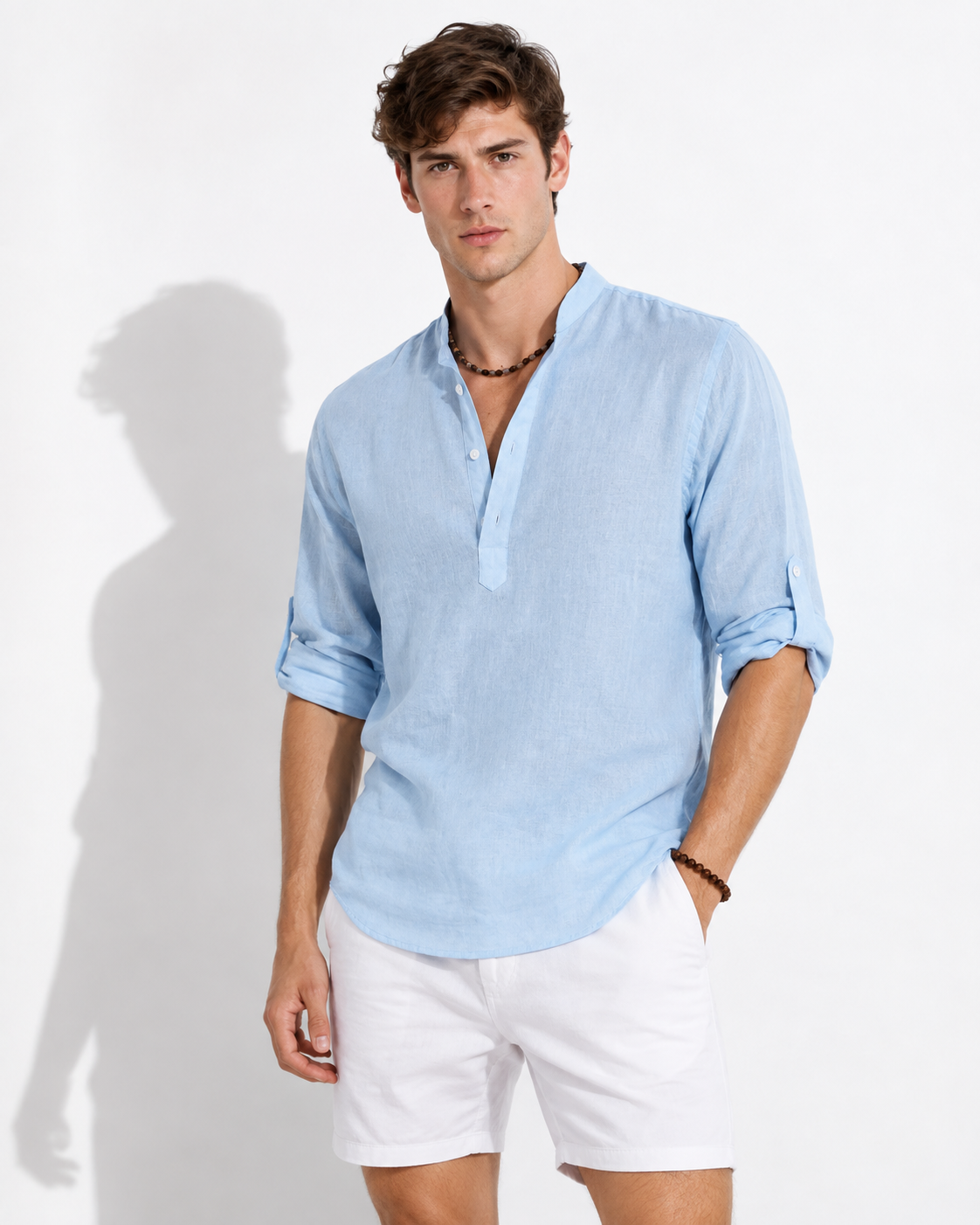 Leinenklar Herren Langarmshirt
