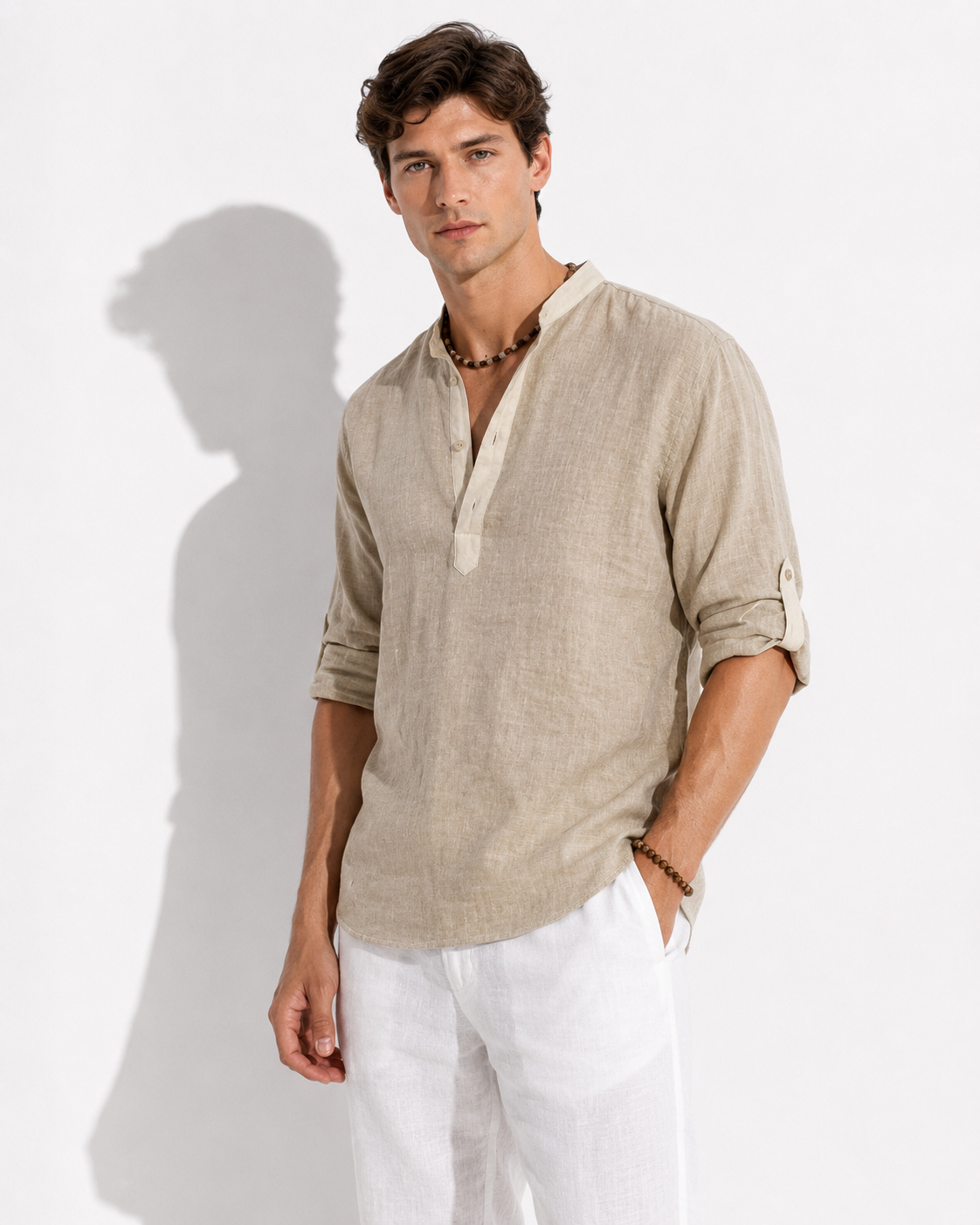 Leinenklar Herren Langarmshirt