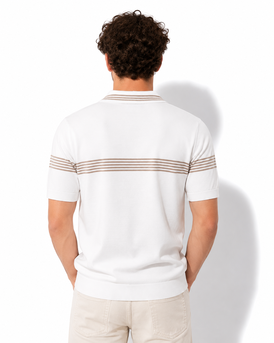 Linienstil Herren Polo-Shirt