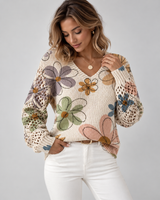 Marzena Eleganter Langarm Pullover