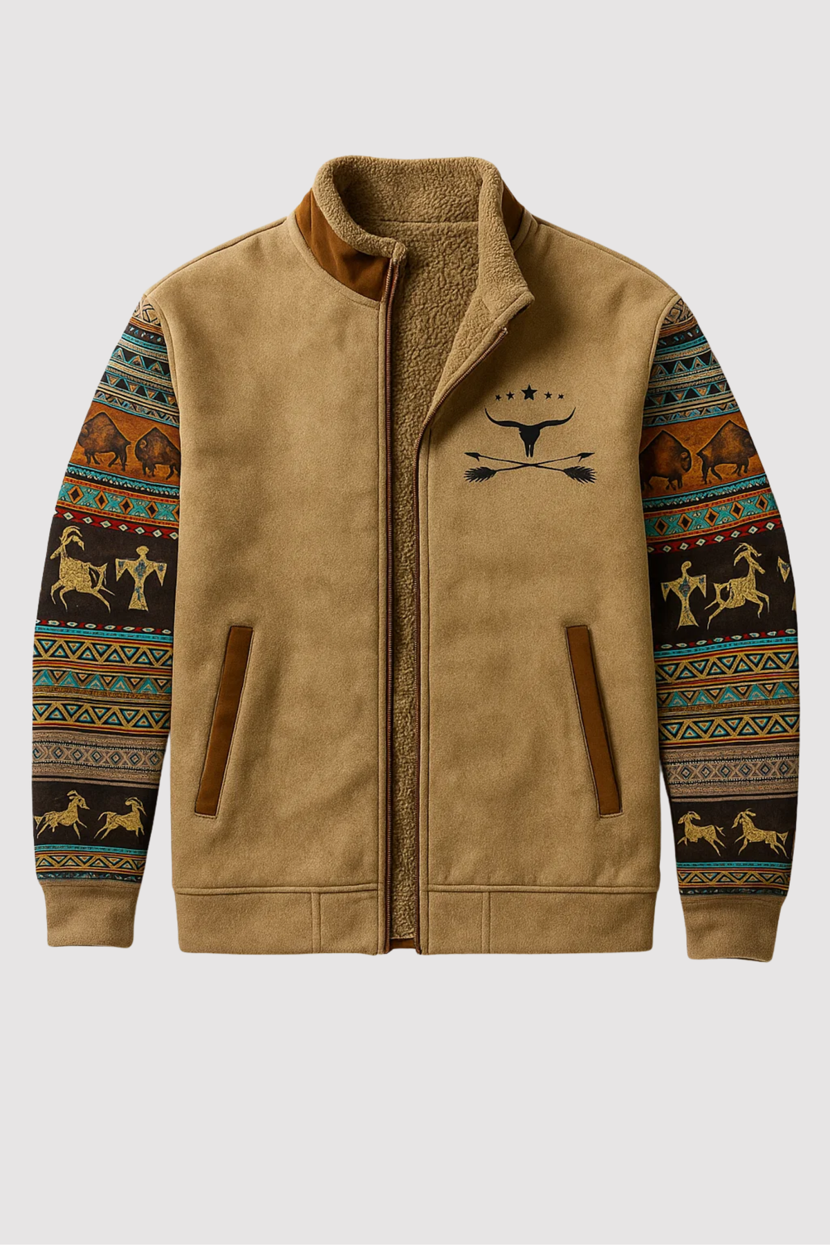 Nikoror | Lässige Fleecejacke für Herren