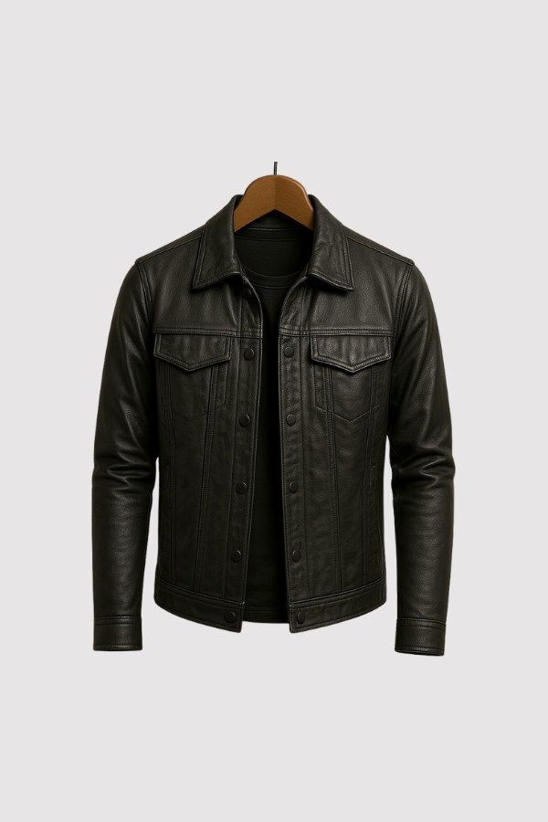 Samorr | Lässige Schlanke Passform LederJacke