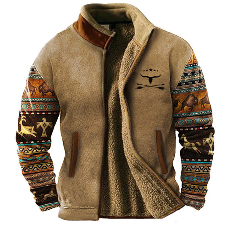 Nikoror | Lässige Fleecejacke für Herren