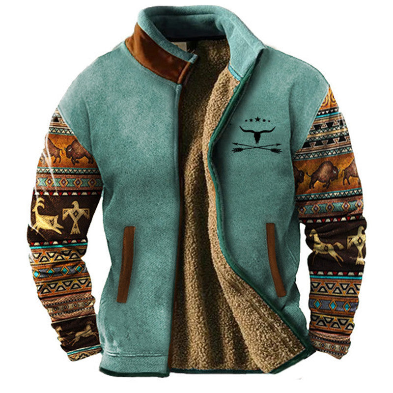 Nikoror | Lässige Fleecejacke für Herren