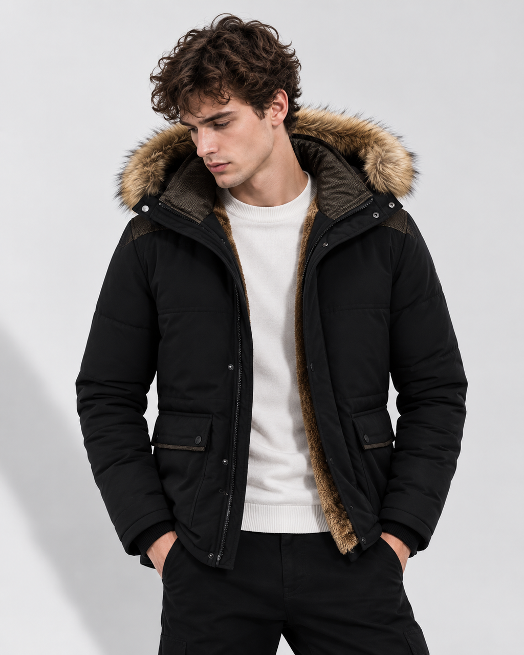 Olianis | Elegante Gepolsterte Fleece Winterjacke