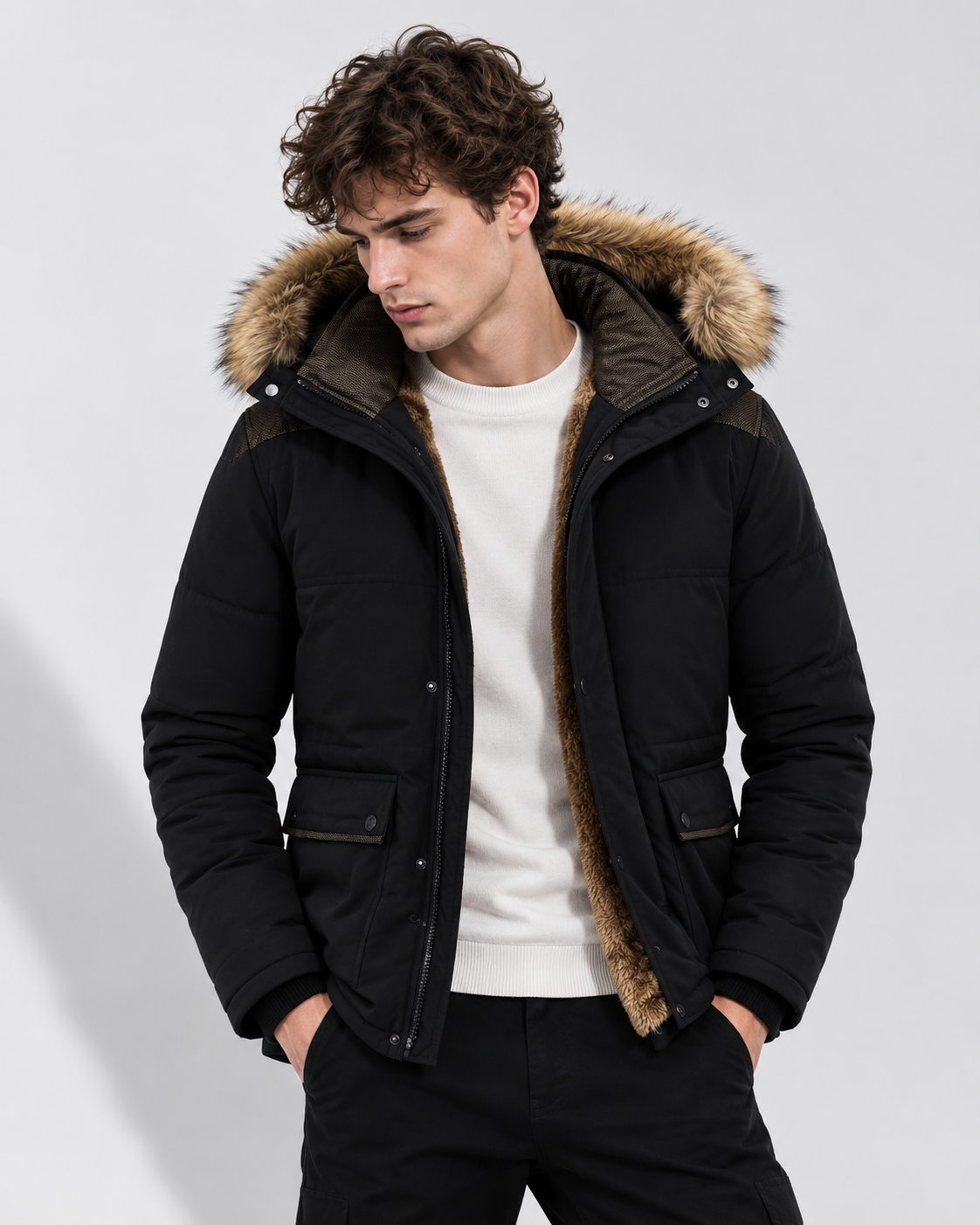 Olianis | Elegante Gepolsterte Fleece Winterjacke