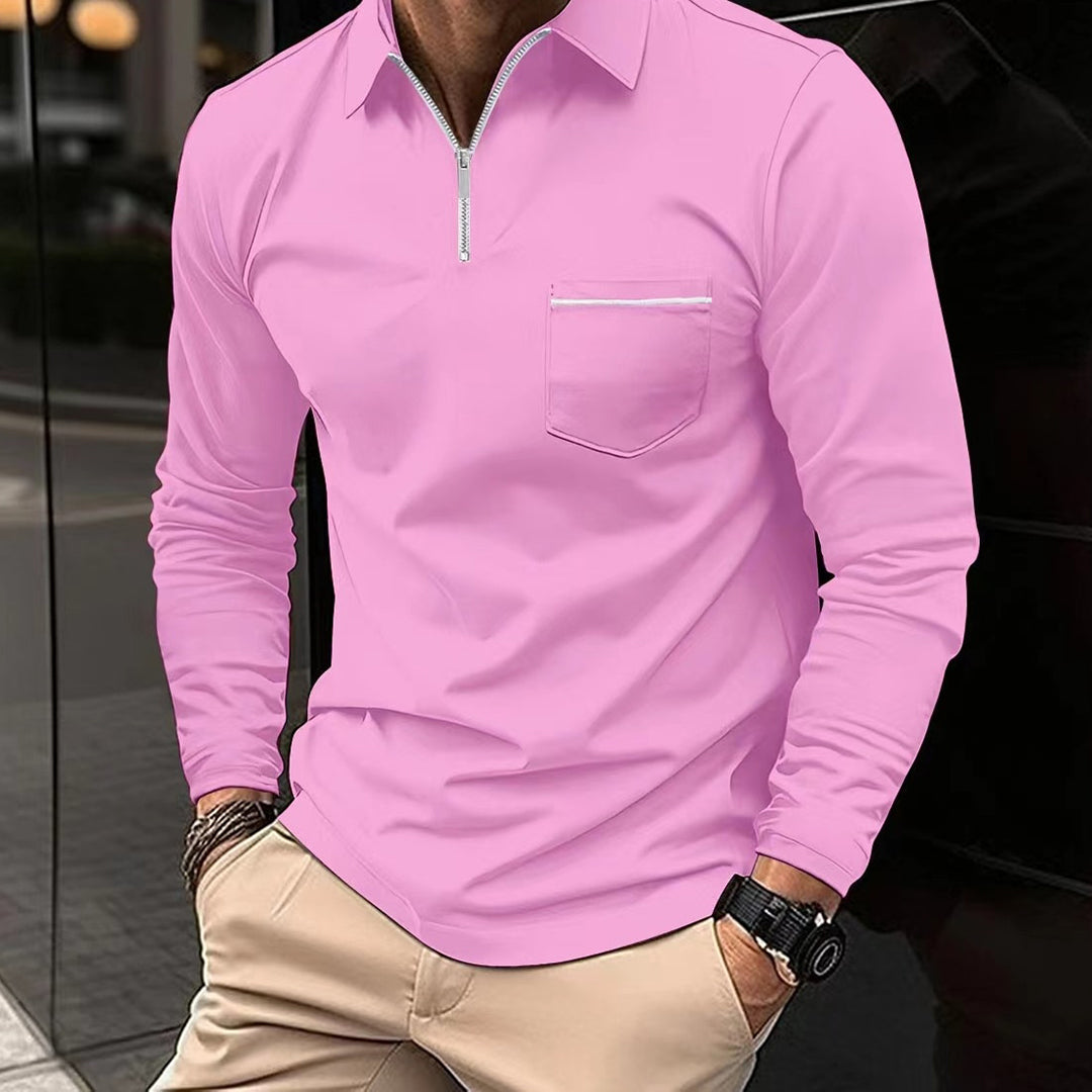 Samelen | Formgefühl Langarm Polo-Shirt