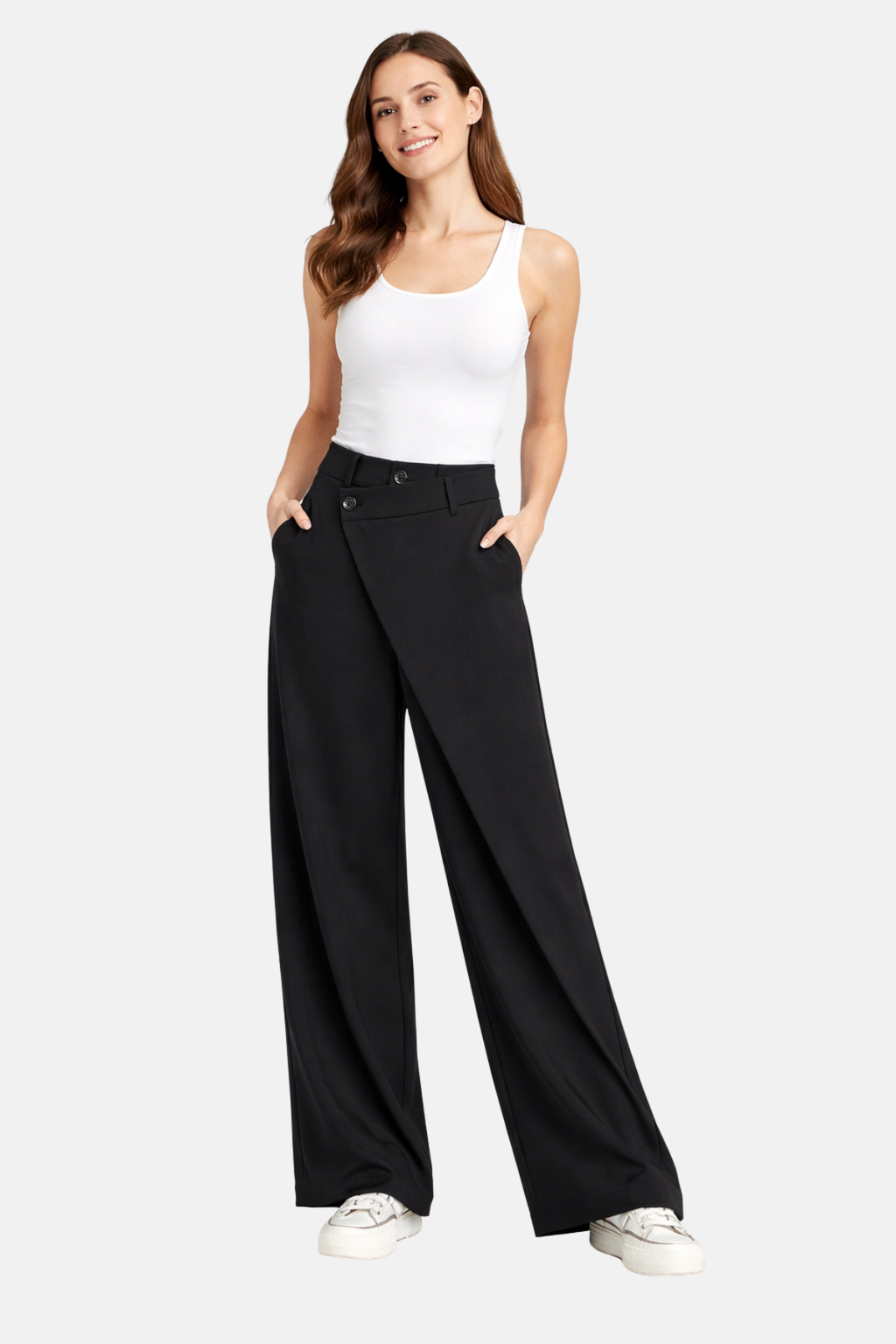 Damen Baggy-Hose – Moderne weit geschnittene Hose im Streetwear-Stil
